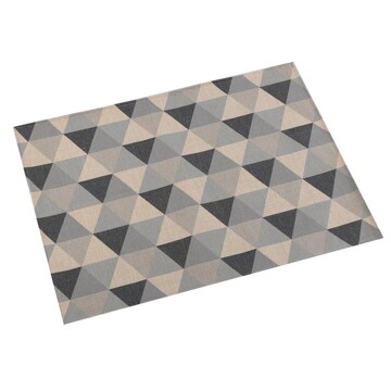 Individuais Triângulo Cinzento Poliéster (36 X 0,5 X 48 cm)