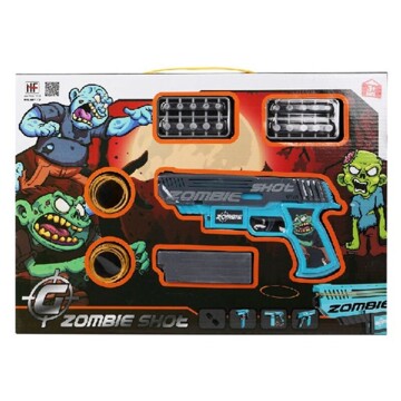 Playset Zombie Shot Pistola de Dardos Azul (43 X 30 cm)