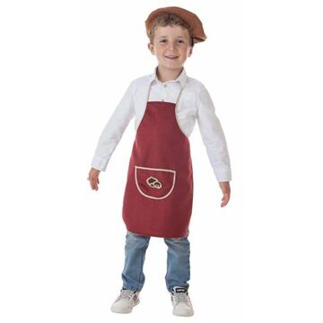 Fantasia para Crianças Vermelho Cozinheiro 3-5 Anos