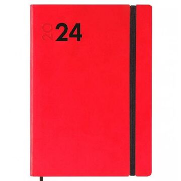 Agenda Finocam Dynamic Mara 2024 Vermelho A5 14 X 20,4 cm