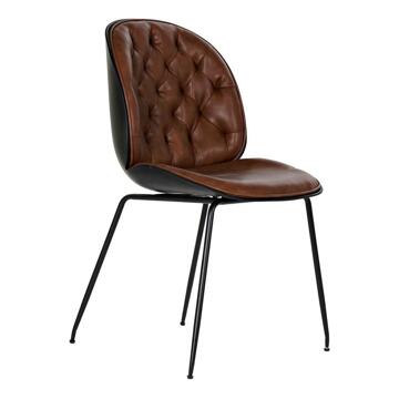 Cadeira Dkd Home Decor Castanho Poliuretano Metal (54.5 X 54 X 86 cm)