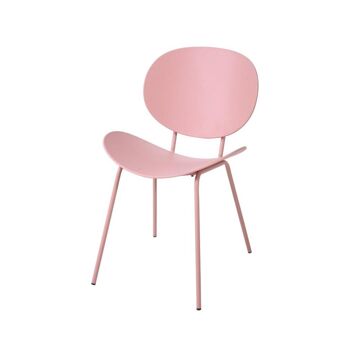 Cadeira Dkd Home Decor Cor de Rosa Metal Polipropileno (pp) (50 X 55 X 79.5 cm)