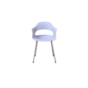 Cadeira Dkd Home Decor Metal Cinzento Claro Polipropileno (pp) (57 X 54 X 80 cm)