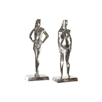 Figura Decorativa Dkd Home Decor Alumínio (2 Pcs) (23 X 13 X 62 cm)