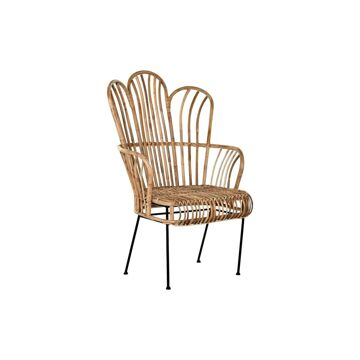 Cadeira com Braços Dkd Home Decor Natural Rotim (68 X 46 X 106 cm)
