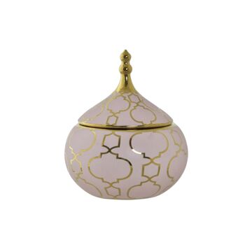 Guarda-joias Dkd Home Decor Porcelana Oriental (14 X 14 X 17 cm)