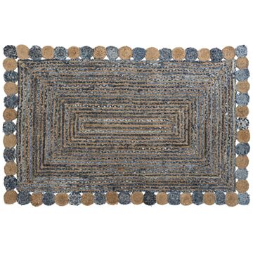 Tapete Dkd Home Decor Azul Multicolor índio (200 X 290 X 1 cm)