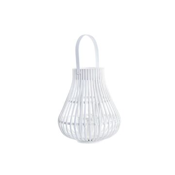 Lantaarn Dkd Home Decor Cristal Branco Bambu (29 X 29 X 34 cm)