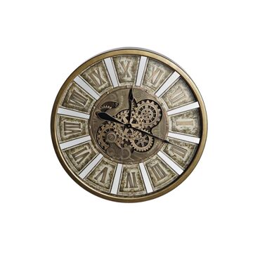 Relógio de Parede Dkd Home Decor Engrenagens Dourado Ferro (72 X 8,5 X 72 cm)
