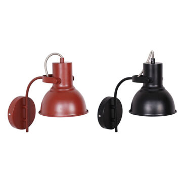 Luminária de Parede Dkd Home Decor Vermelho Preto Metal (15 X 20 X 28 cm) (2 Unidades)