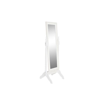 Espelho de Pé Dkd Home Decor Espelho Branco Madeira Mdf (50 X 50 X 157 cm)