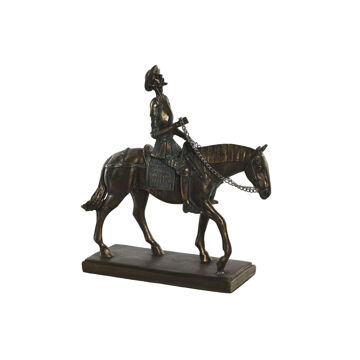 Figura Decorativa Dkd Home Decor Cavalo Cobre Resina (20 X 7 X 22 cm)