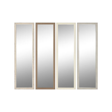 Espelho de Parede Home Esprit Branco Castanho Bege Cinzento Cristal Poliestireno 36 X 2 X 125 cm (4 Unidades)