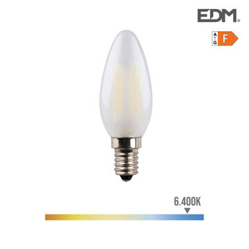 Lâmpada LED Edm E14 4,5 W F 470 Lm (6400K)