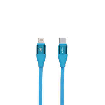 Cabo de Dados/carregador com USB Contact Lighting Tipo C Azul (1,5 m)
