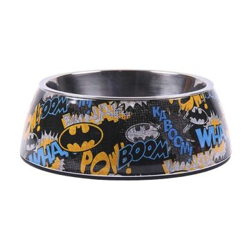Comedouro para Cão Batman Melamina 410 Ml Metal Multicolor