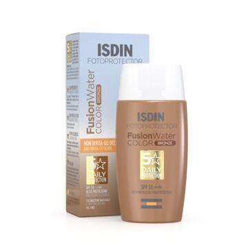 Protetor Solar com Cor Isdin Fusion Water Spf 50 Dark 50 Ml