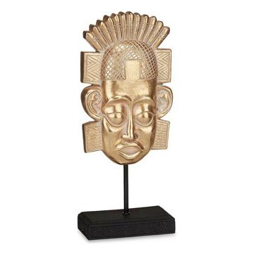 Figura Decorativa índio Dourado Poliresina (17,5 X 36 X 10,5 cm)