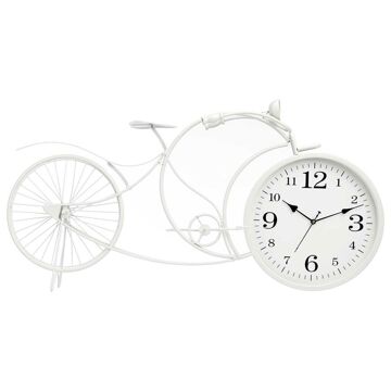 Tafelklok Bicicleta Branco Metal 95 X 50 X 12 cm