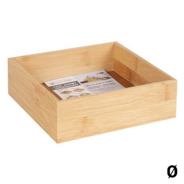 Caixa Multiusos Confortime Organizador Bambu 23 X 9 X 5 cm