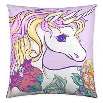 Capa de Travesseiro Icehome Dream Unicorn (60 X 60 cm)