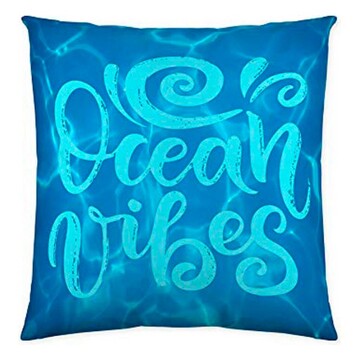 Capa de Travesseiro Costura Ocean Vibes (50 X 50 cm)