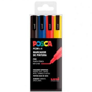 Conjunto de Marcadores Posca PC-3M Multicolor