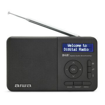 Rádio Aiwa RD40DABBK Preto 2000 Mah