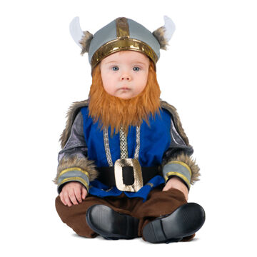 Fantasia para Bebés My Other Me Viking Homem Azul Castanho 2-3 Anos