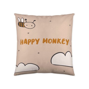 Capa de Travesseiro Popcorn Scarf Monkey (60 X 60 cm)