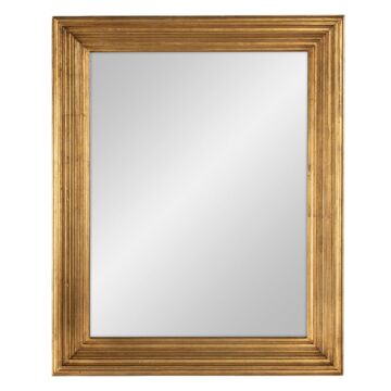 Espelho de Parede Dourado Cristal Madeira de Pinho 78 X 98 cm
