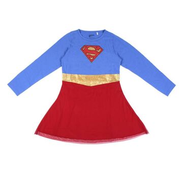 Vestido Superman Azul Vermelho 12 Anos