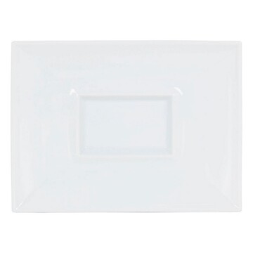 Plat Bord Gourmet Porcelana Branco (29,5 X 22 X 3 cm)