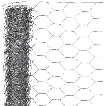 Rede de Arame Hexagonal 1x10 M 40 mm Aço Galvanizado Nature