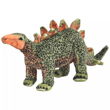 Peluche Brinquedo de Montar Estegossauro  Verde e Laranja XXL