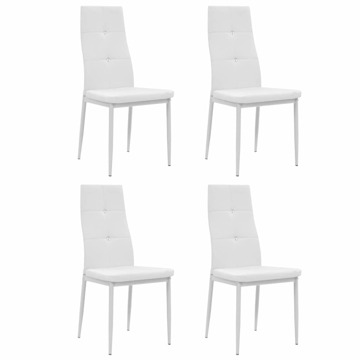 Cadeiras Sala Jantar 4 Un. 43x435x96cm Branco