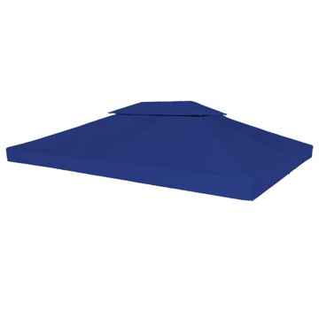  Cobertura Gazebo com 2 Camadas 310 G/m2 4x3 M Azul