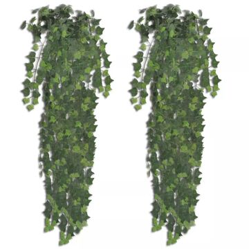 Arbusto de Hera Artificial em Verde 2 Un. 90 cm