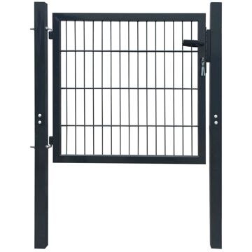 2 D Portão de Cerca (simples) Antracite Cinzento 160 X 130 cm