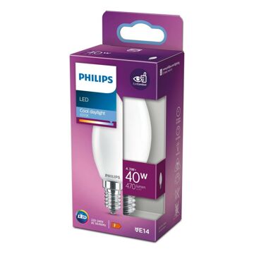 Lâmpada LED Philips E14 470 Lm 4,3 W (3,5 X 9,7 cm) (6500 K)