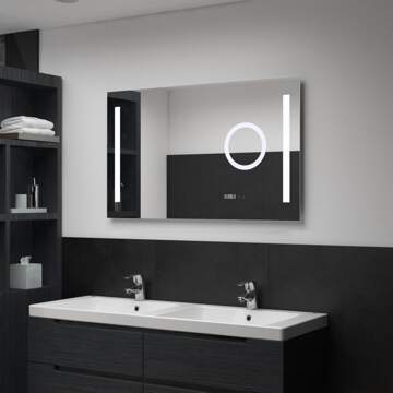 Espelho de Parede LED com Sensor Tátil Casa de Banho 100x60 cm