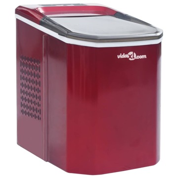 Máquina de Fazer Cubos de Gelo 1,4 L 15 kg/24 H Vermelho