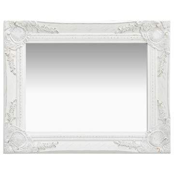 Espelho de Parede Estilo Barroco 50x40 cm Branco