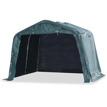 Tenda para Gado Removível Pvc 550 G/m² 3,3x3,2 M Verde Escuro