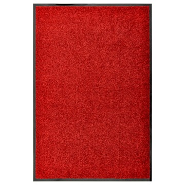 Tapete de Porta Lavável 60x90 cm Vermelho