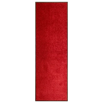 Tapete de Porta Lavável 60x180 cm Vermelho