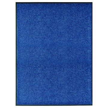 Tapete de Porta Lavável 90x120 cm Azul