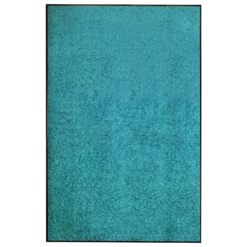 Tapete de Porta Lavável 120x180 cm Azul Ciano