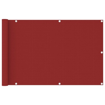 Tela de Varanda 90x400 cm Pead Vermelho