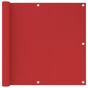 Tela de Varanda 90x500 cm Pead Vermelho